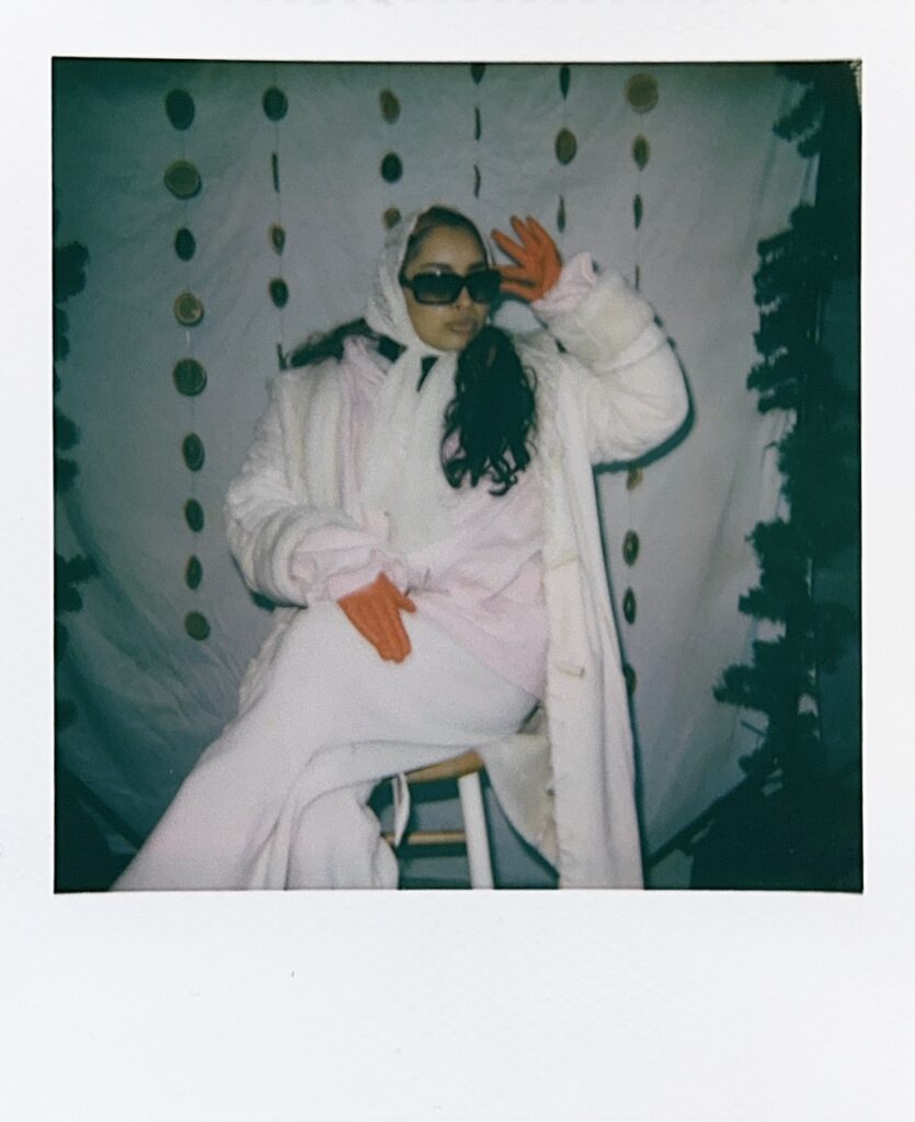 woman in vintage clothing on Polaroid by fauna & film